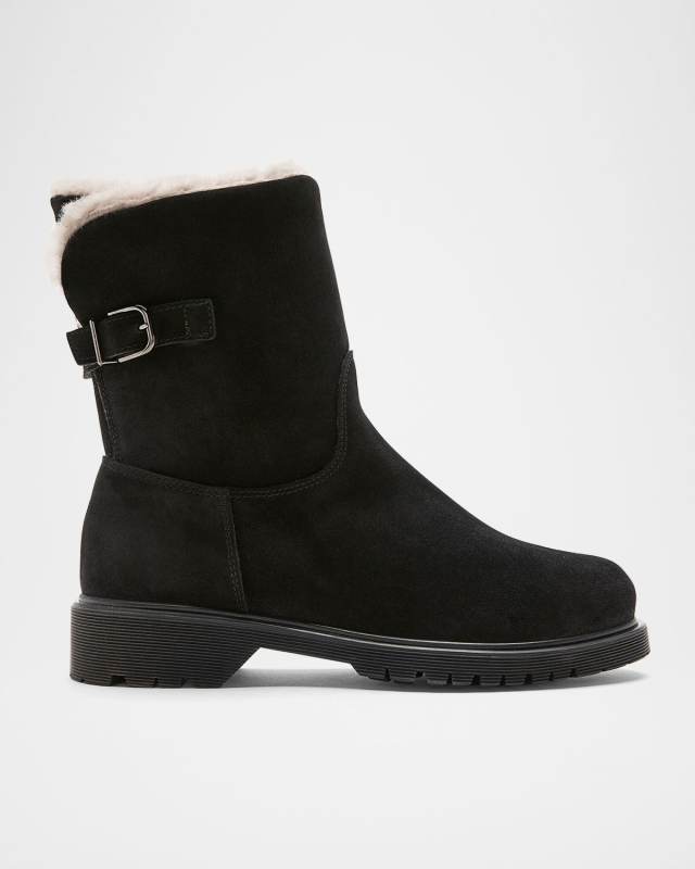 Hadley Shearling-Lined Suede Boots
